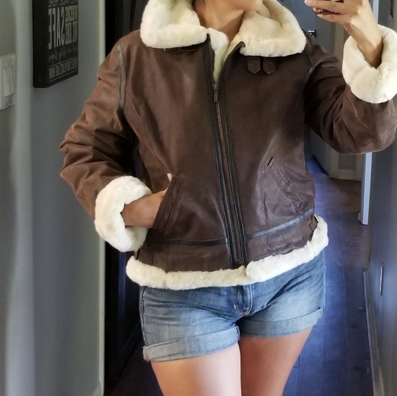 🧥DANIER AVIATOR JACKET WITH FAUX FUR - Picture 11 of 16